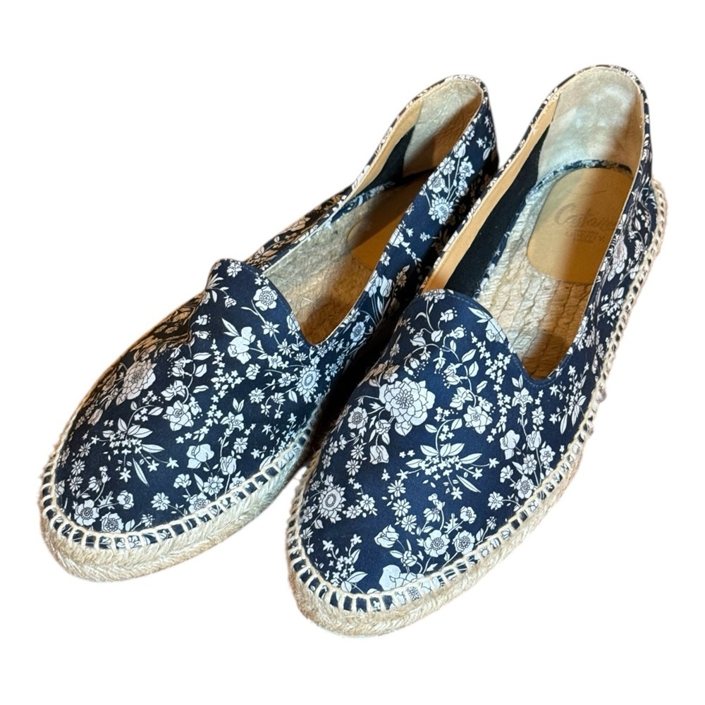 NWOT Castaner xLiberty Joanna Navy/white floral slip on espadrille, size 39 - Picture 4 of 10